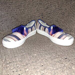 KEDS X KATE SPADE NEW YORK Triple Decker Tassel-Stripe Multi-Sz 8-Excellent